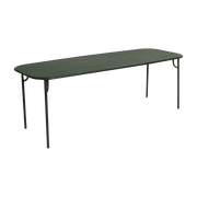 Table de jardin rectangulaire vert bouteille 220 cm Week end - Petite friture - The Cool Republic