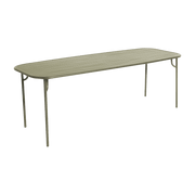 Table de jardin rectangulaire vert jade 220 cm Week end - Petite friture - The Cool Republic
