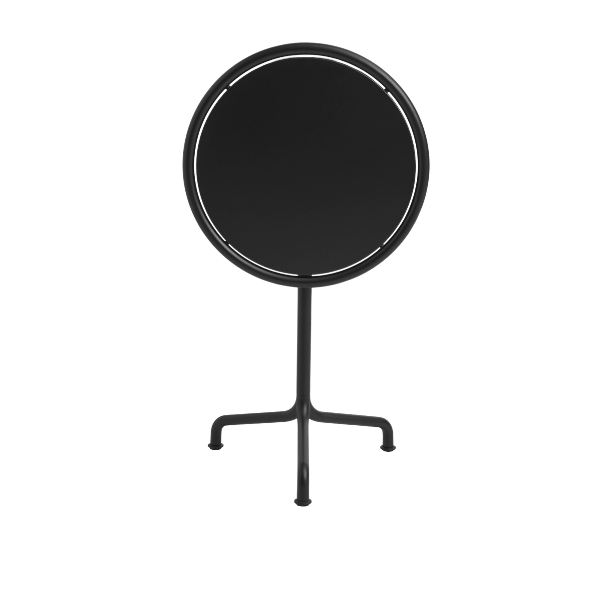 Table de jardin ronde en aluminium laqué gris anthracite 55x74cm Deville - HAY - The Cool Republic