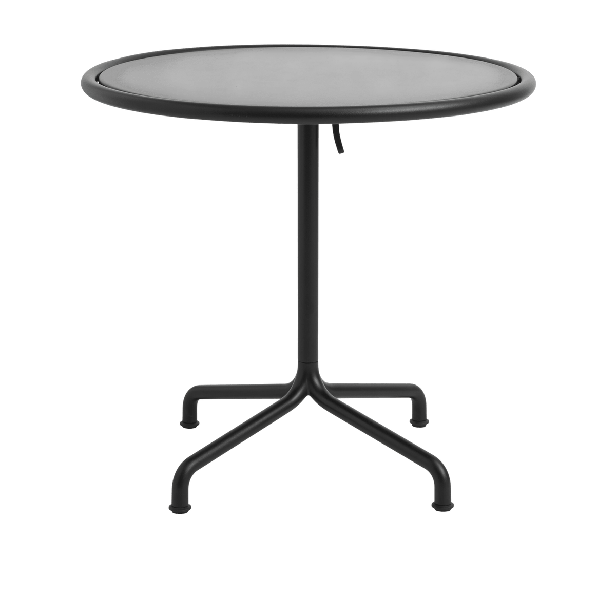 Table de jardin ronde en aluminium laqué gris anthracite 80x74cm Deville - HAY - The Cool Republic