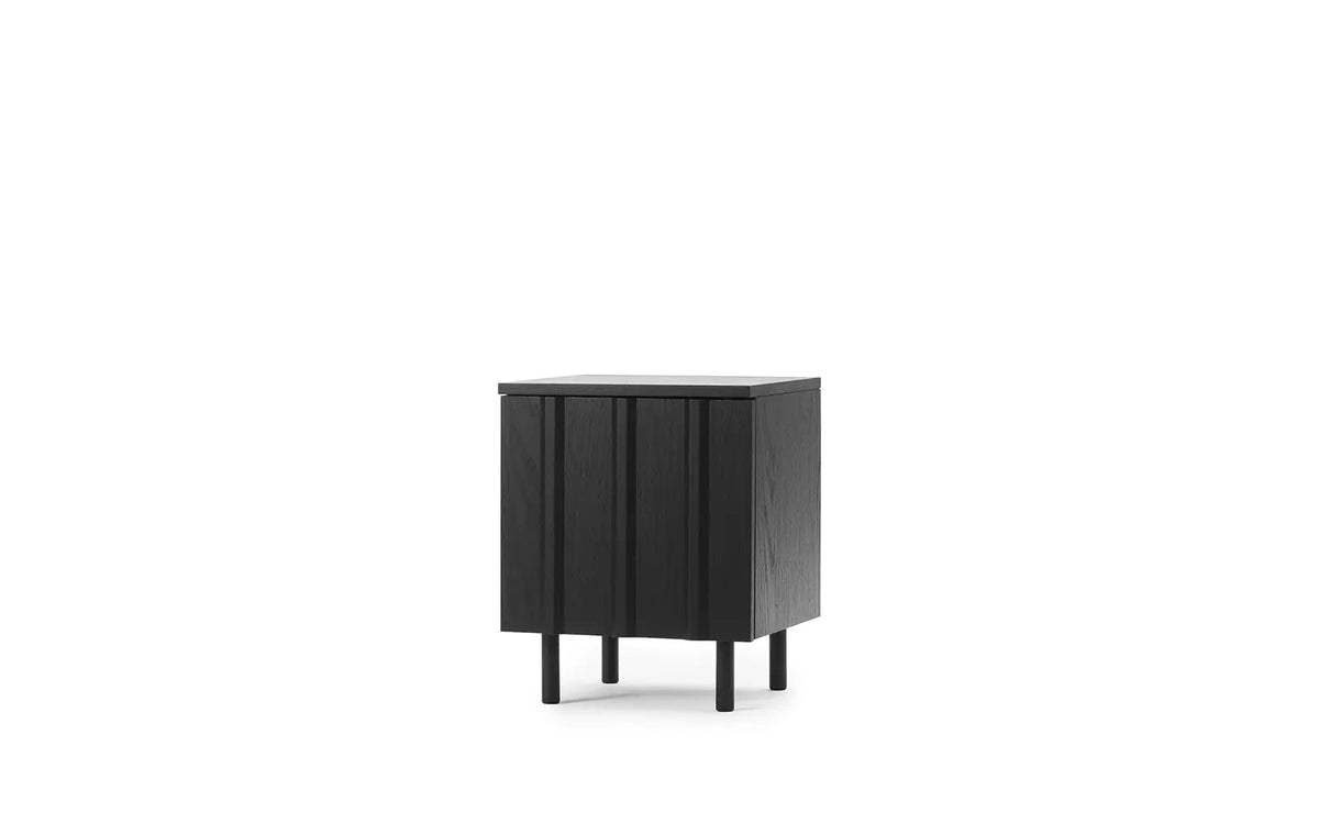 Table de nuit en chêne noir 42x40x52cm Rib - Normann Copenhagen - The Cool Republic