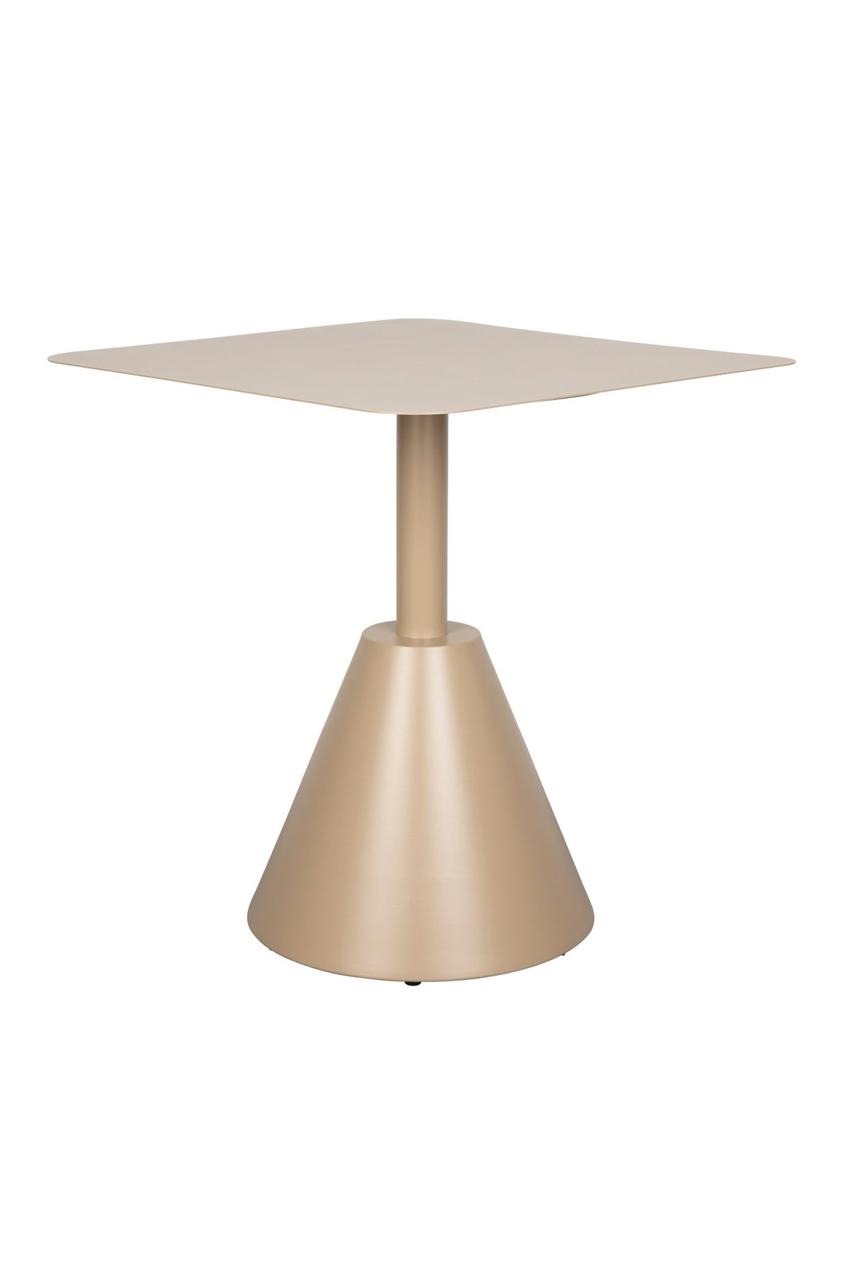 Table d'extérieur carrée en métal beige 70 x 70 x 76 cm Axis - The Cool Republic - The Cool Republic