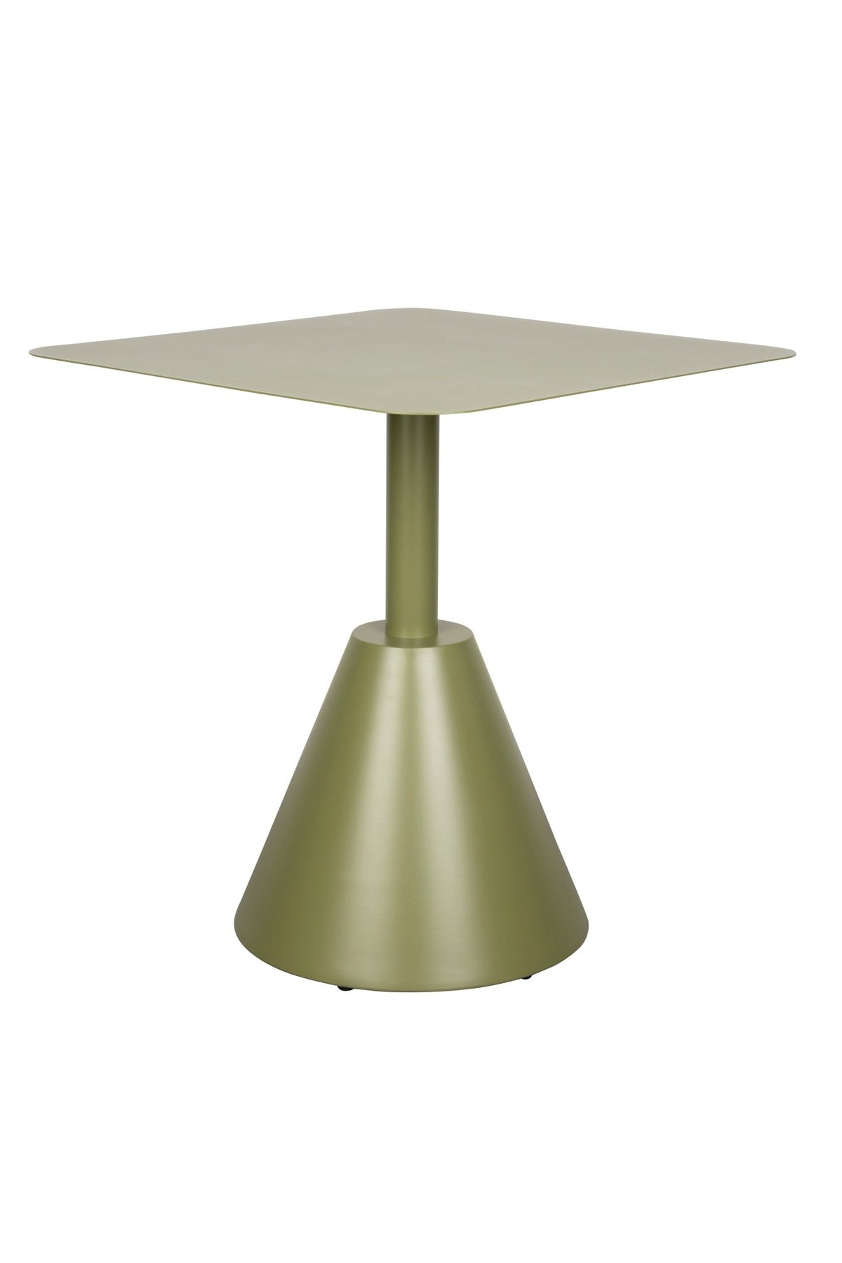 Table d'extérieur carrée en métal vert 70 x 70 x 76 cm Axis - The Cool Republic - The Cool Republic