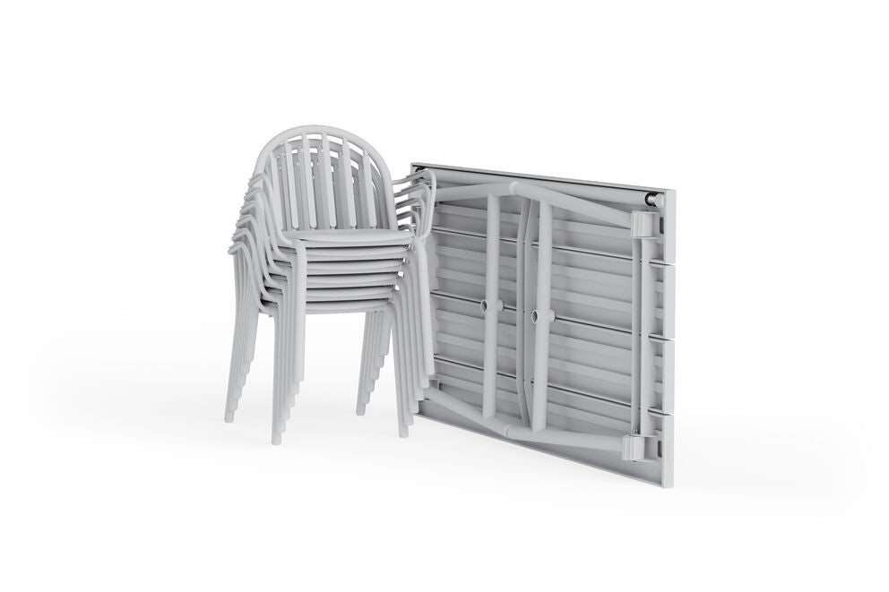 Table d'extérieur en aluminium gris clair 170x90x76cm Fred's - Fatboy - The Cool Republic