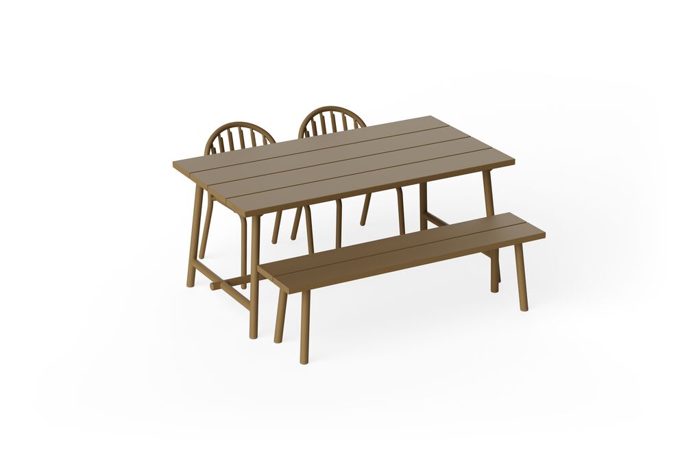 Table d'extérieur en aluminium marron 170x90x76cm Fred's - Fatboy - The Cool Republic