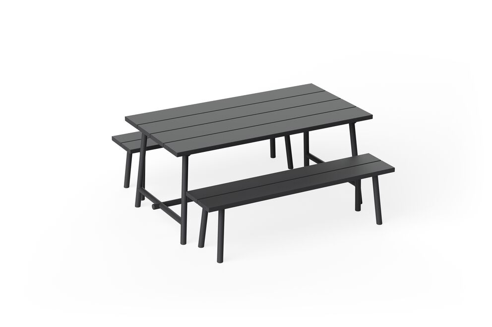 Table d'extérieur en aluminium noir 170x90x76cm Fred's - Fatboy - The Cool Republic