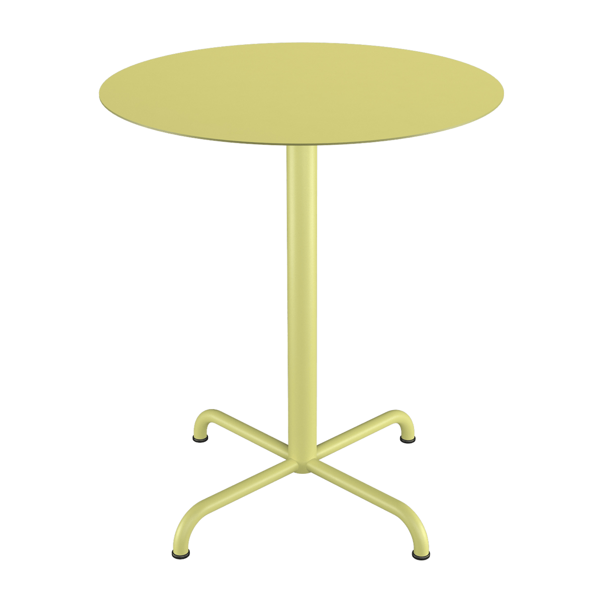 Table d'extérieur ronde en aluminium beige avec pieds 64x74cm pico - Houe - The Cool Republic