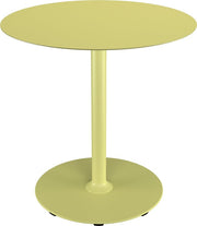 Table d'extérieur ronde en aluminium jaune citron 74cm pico - Houe - The Cool Republic