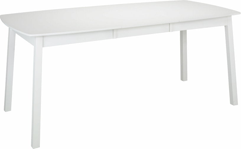 Table ellipse rectangulaire en bouleau et MDF blanc 137 x 90 cm Verona - Hans K - The Cool Republic