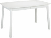 Table ellipse rectangulaire en bouleau et MDF blanc 137 x 90 cm Verona - Hans K - The Cool Republic