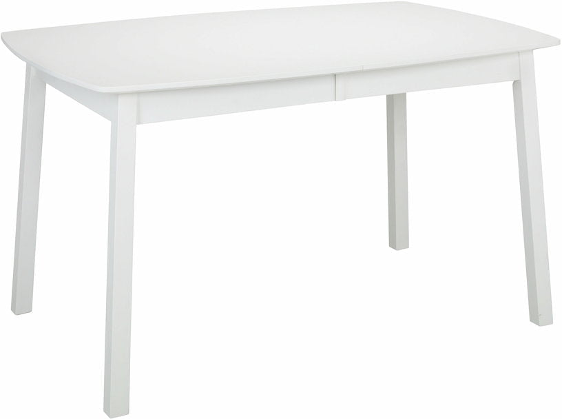 Table ellipse rectangulaire en bouleau et MDF blanc 137 x 90 cm Verona - Hans K - The Cool Republic
