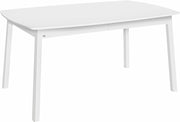 Table ellipse rectangulaire en bouleau et MDF blanc 160 x 102 cm Verona - Hans K - The Cool Republic