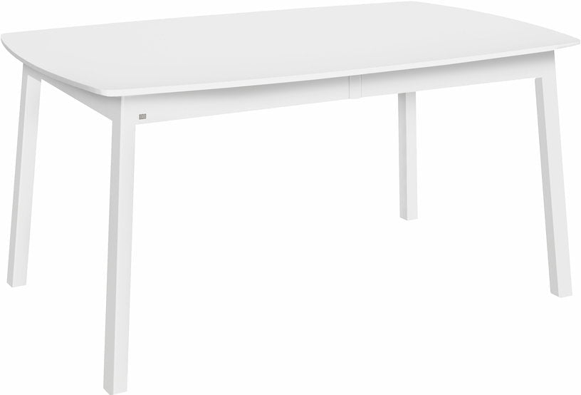 Table ellipse rectangulaire en bouleau et MDF blanc 160 x 102 cm Verona - Hans K - The Cool Republic