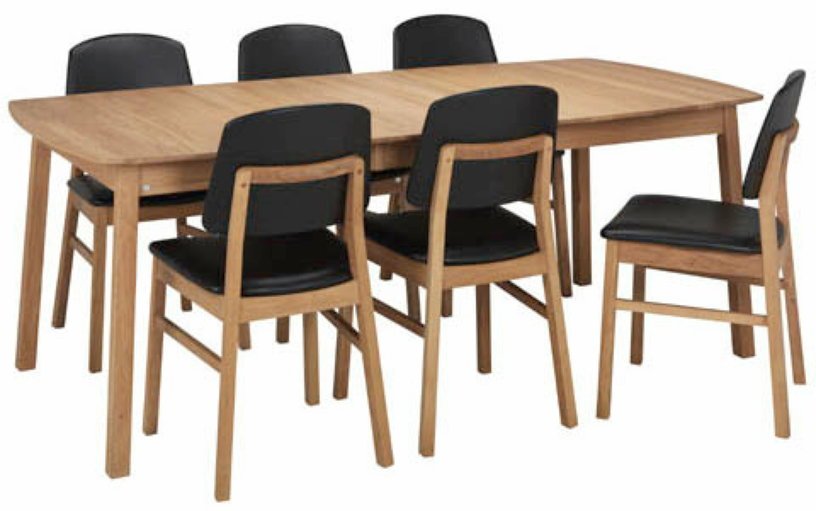 Table ellipse rectangulaire en chêne huilé 160 x 102 cm Verona - Hans K - The Cool Republic