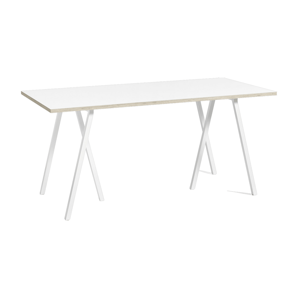 Table en acier blanche L160 cm Loop Stand - HAY - The Cool Republic