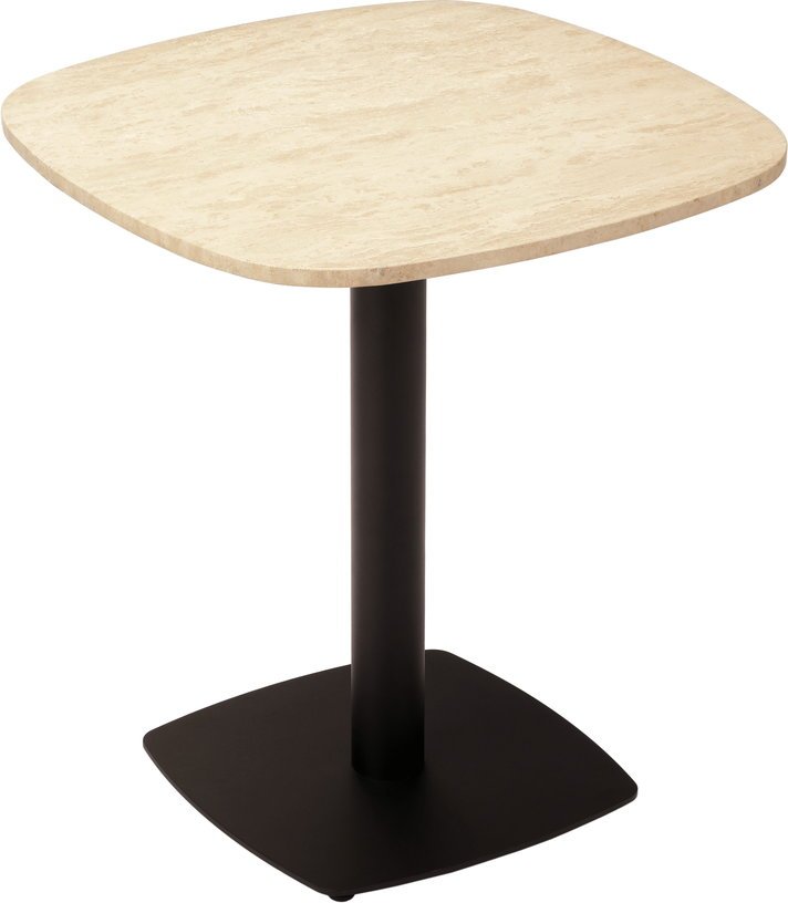 Table en acier noir et plateau en travertin cm Gather - Umage - The Cool Republic
