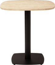 Table en acier noir et plateau en travertin cm Gather - Umage - The Cool Republic