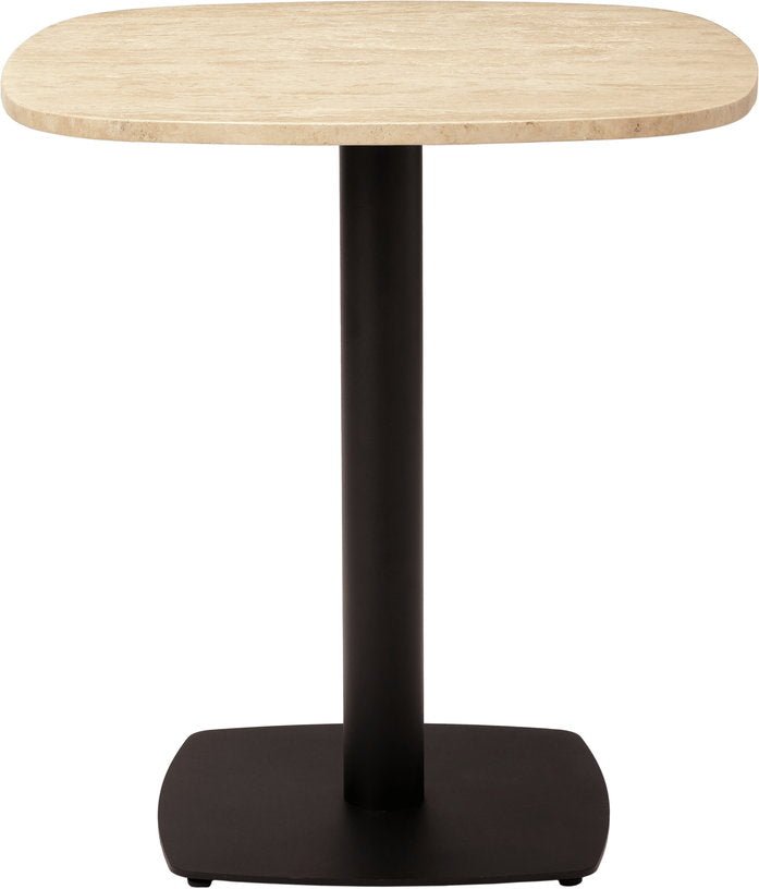 Table en acier noir et plateau en travertin cm Gather - Umage - The Cool Republic