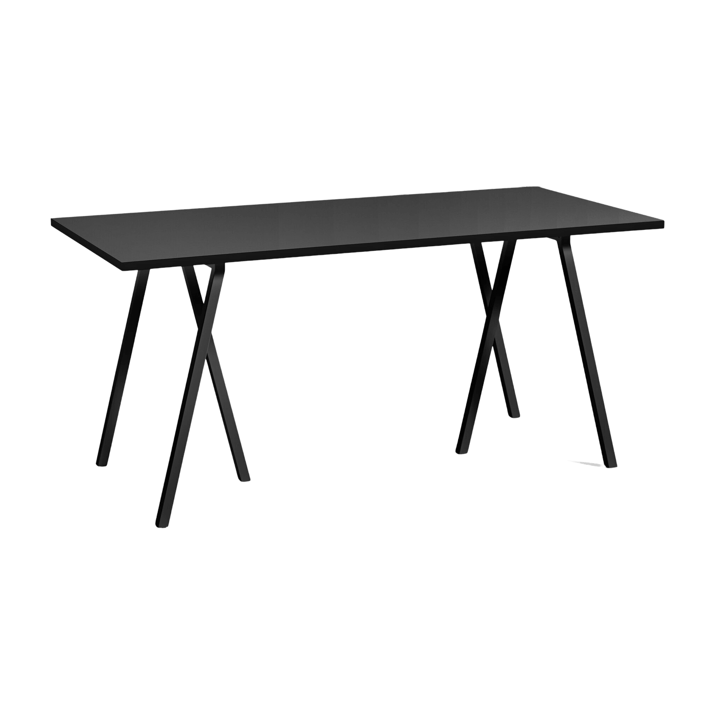 Table en acier noire L160 cm Loop Stand - HAY - The Cool Republic