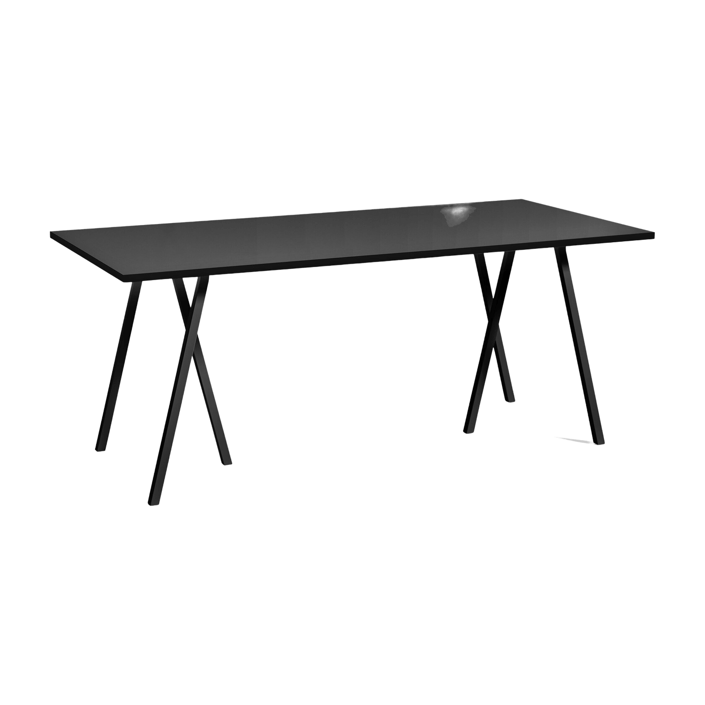 Table en acier noire L180 cm Loop Stand - HAY - The Cool Republic