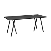 Table en acier noire L180 cm Loop Stand - HAY - The Cool Republic