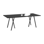 Table en acier noire L200 cm Loop Stand - HAY - The Cool Republic