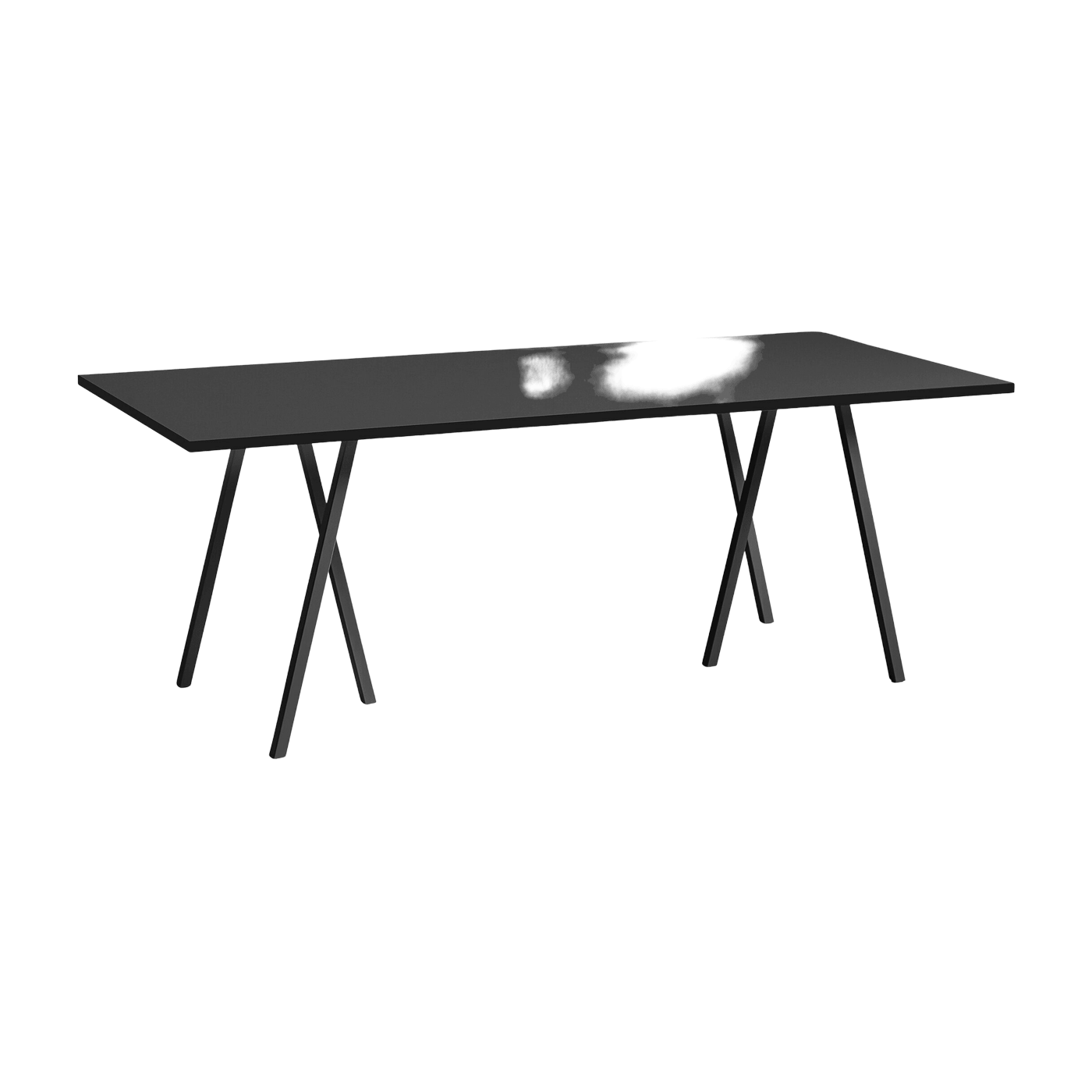 Table en acier noire L200 cm Loop Stand - HAY - The Cool Republic