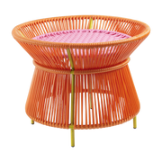 Table en acier orange Caribe - Ames - The Cool Republic