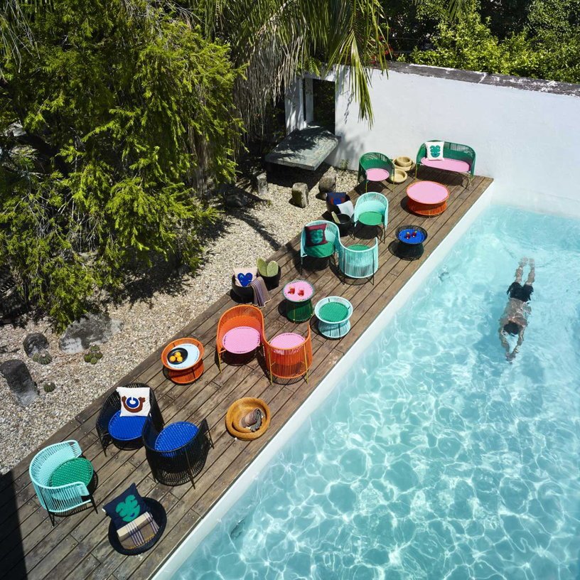 Table en acier vert Caribe - Ames - The Cool Republic