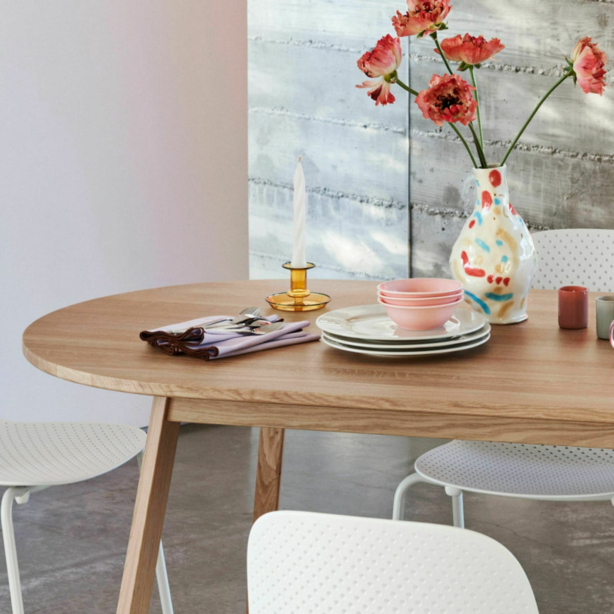 Table en bois de chêne huilé 250 cm Triangle - HAY - The Cool Republic