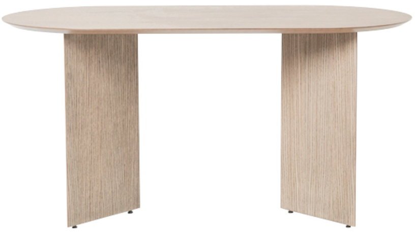 Table en bois ovale beige 150 cm Mingle - Ferm Living - The Cool Republic