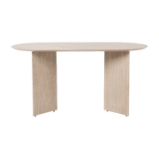 Table en bois ovale beige 150 cm Mingle - Ferm Living - The Cool Republic