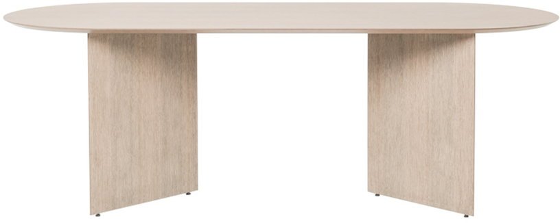 Table en bois ovale beige 220 cm Mingle - Ferm Living - The Cool Republic