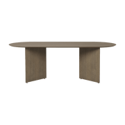 Table en bois ovale marron 220 cm Mingle - Ferm Living - The Cool Republic