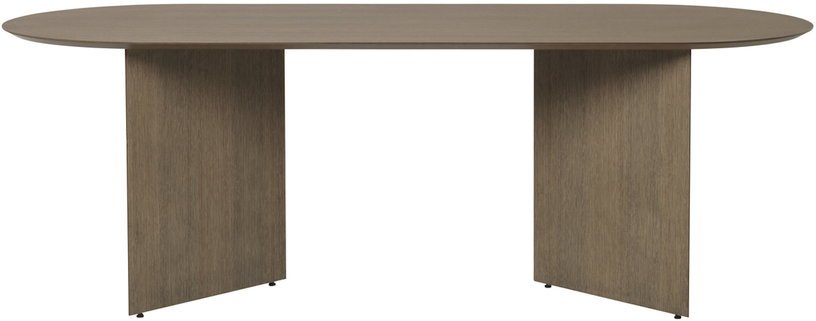 Table en bois ovale marron 220 cm Mingle - Ferm Living - The Cool Republic