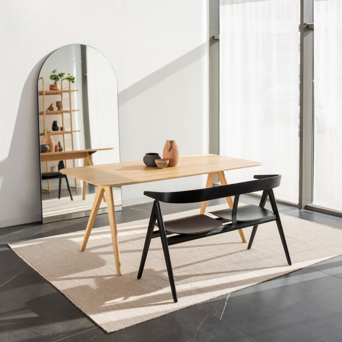 Table en chêne huilé 90 x 140 cm Ava - Gazzda - The Cool Republic