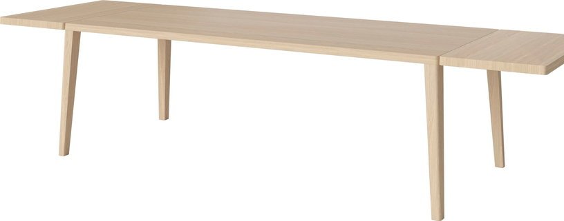 Table en chêne huilé pigmenté blanc 95 x 220 cm Graceful - Bolia - The Cool Republic