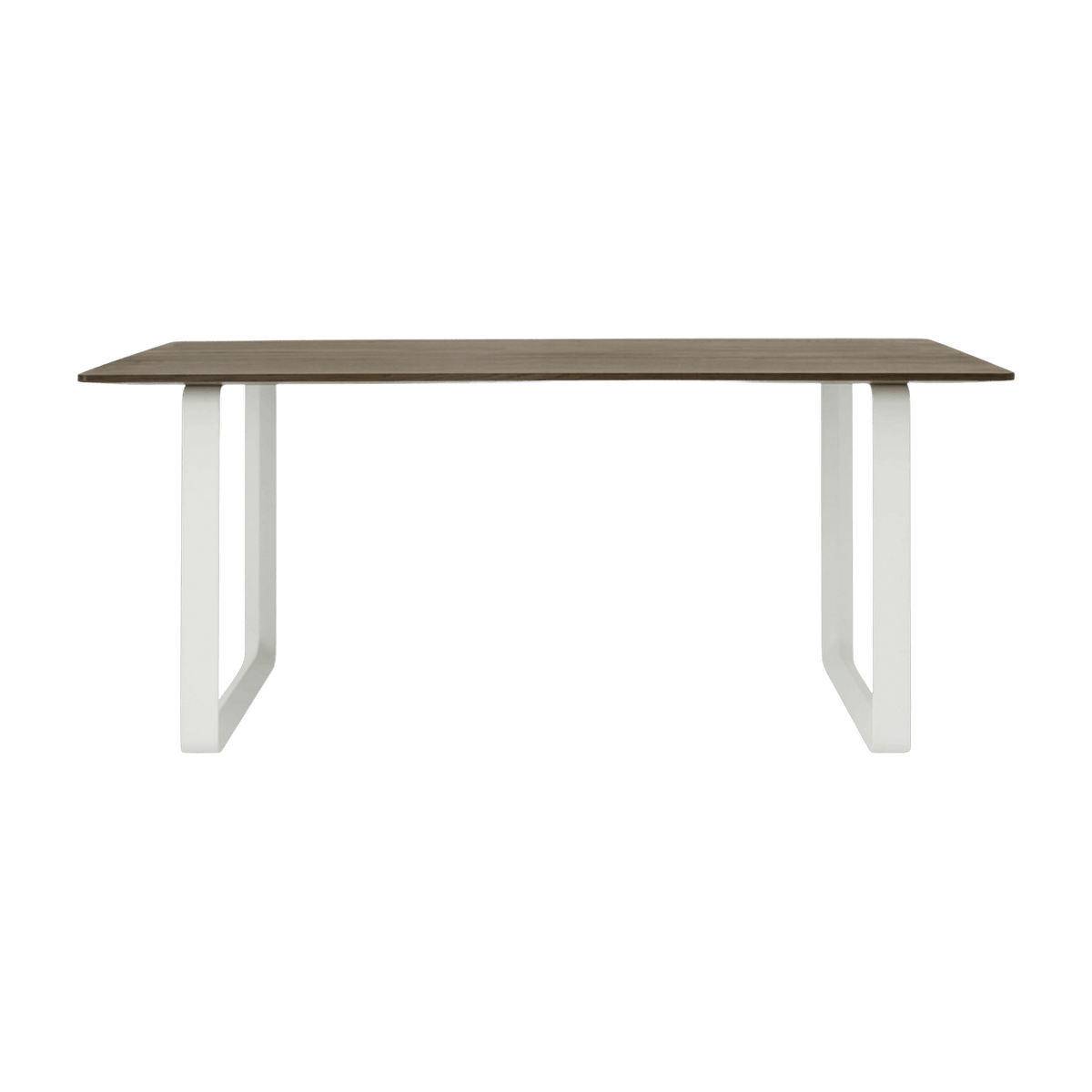 Table en chêne massif fumé et aluminium blanc 170 x 85 cm 70/70 - Muuto - The Cool Republic