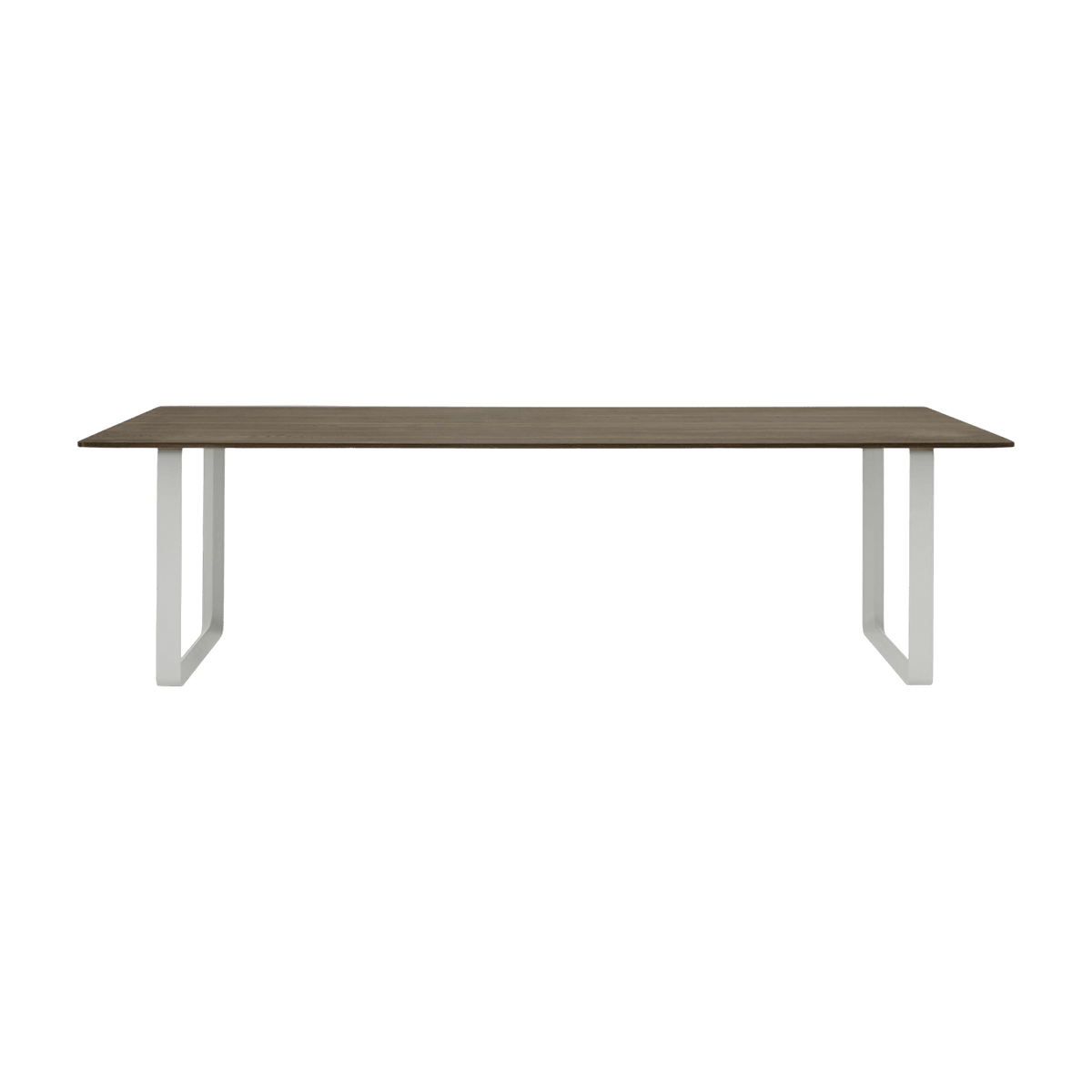 Table en chêne massif fumé et aluminium gris 255 x 108 cm 70/70 - Muuto - The Cool Republic