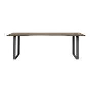 Table en chêne massif fumé et aluminium noir 225 x 90 cm 70/70 - Muuto - The Cool Republic