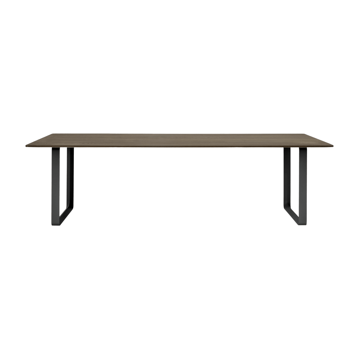 Table en chêne massif fumé et aluminium noir 255 x 108 cm 70/70 - Muuto - The Cool Republic