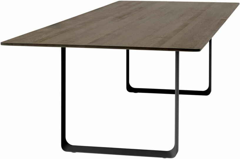Table en chêne massif fumé et aluminium noir 295 x 108 cm 70/70 - Muuto - The Cool Republic