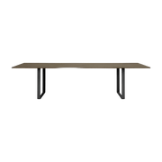 Table en chêne massif fumé et aluminium noir 295 x 108 cm 70/70 - Muuto - The Cool Republic