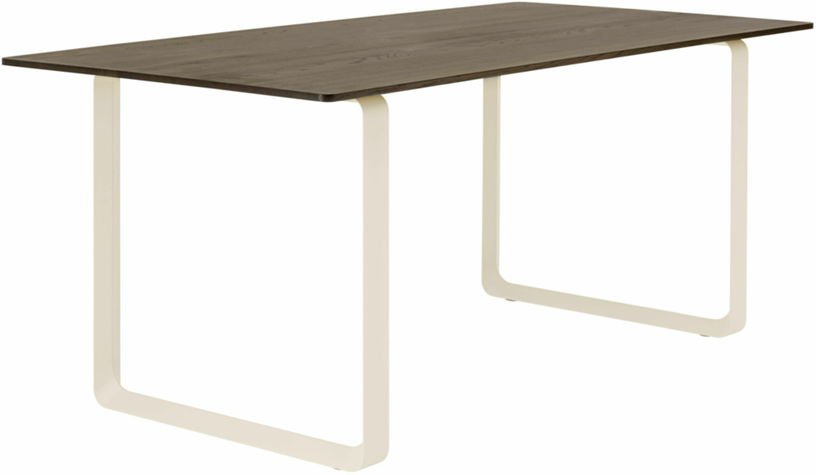 Table en chêne massif fumé et aluminium sable 170 x 85 cm 70/70 - Muuto - The Cool Republic