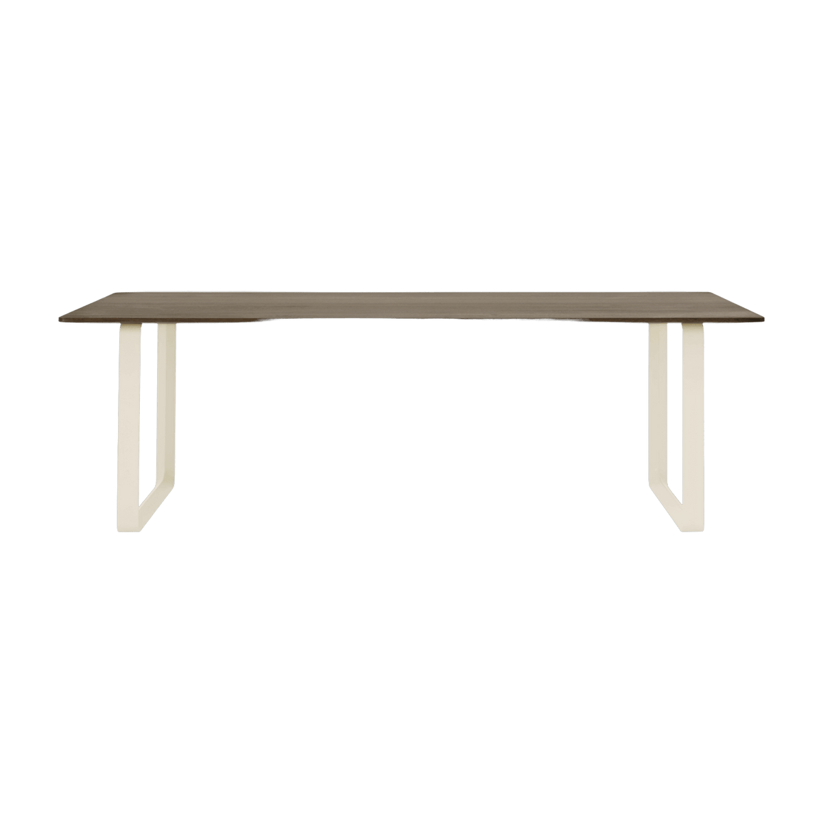 Table en chêne massif fumé et aluminium sable 225 x 90 cm 70/70 - Muuto - The Cool Republic