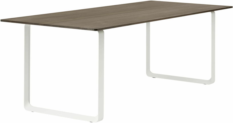 Table en chêne massif fumé et aluminium sable 255 x 108 cm 70/70 - Muuto - The Cool Republic