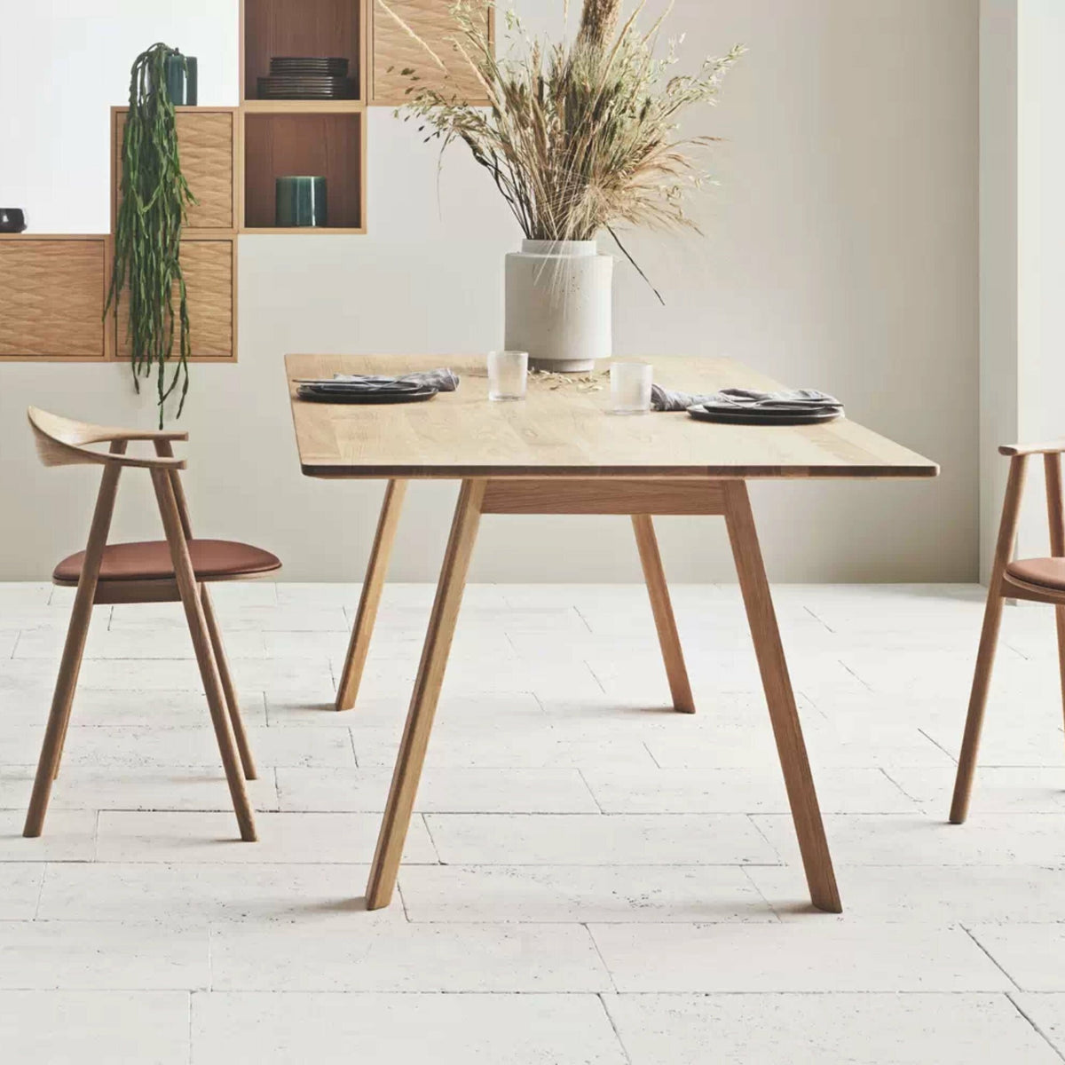 Table en chêne massif huilé 100 x 220 cm Hill - Bolia - The Cool Republic