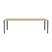 Table en chêne massif huilé et acier laqué noir 90 x 240 cm Link - Bolia - The Cool Republic