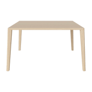 Table en chêne massif huilé pigmenté blanc 130 x 130 cm Graceful - Bolia - The Cool Republic
