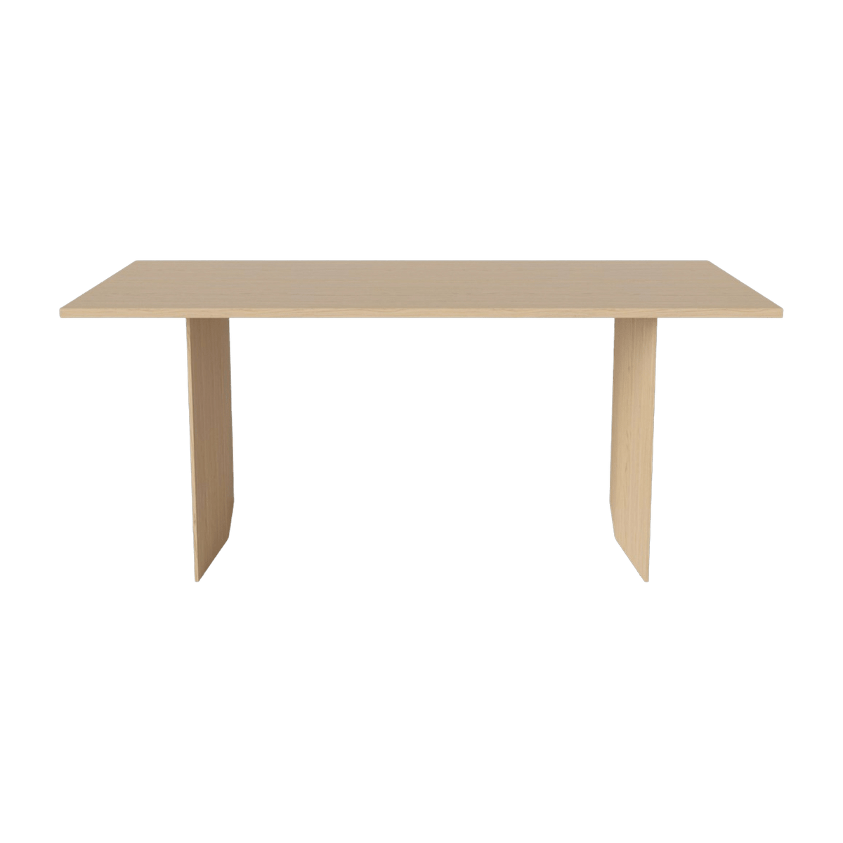 Table en chêne massif huilé pigmenté blanc 91 x 200 cm Alp - Bolia - The Cool Republic